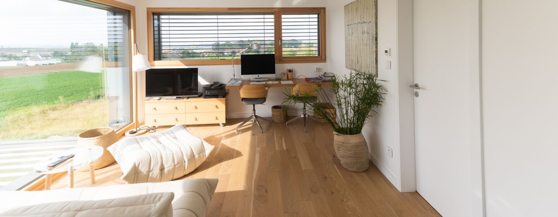 Ambiance décoration intérieure d'une maison passive réalisée par Passiv'Home